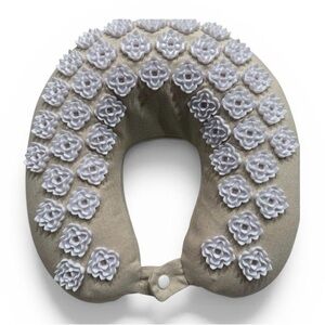 Kanjo White Floral Acupressure Neck Pillow